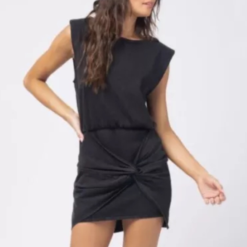 L*Space Jesse Dress Blouson Body-con Knotted Mini Dress